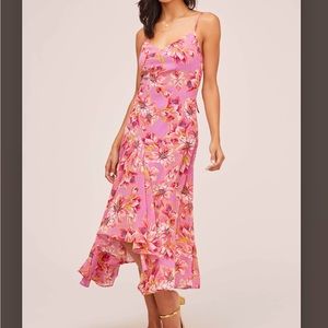 Janine Floral MIDI Dress Small Astr Label